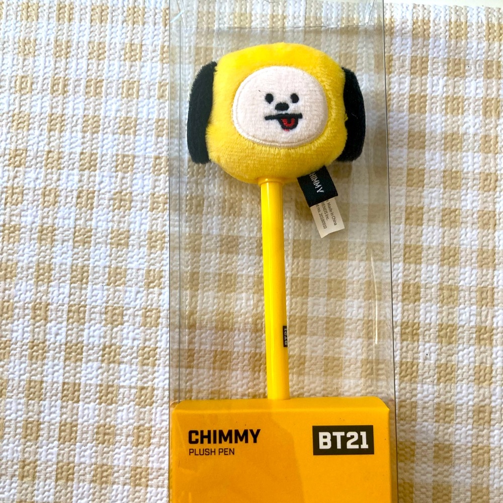 BT21 Chimmy plush pen from line Friends